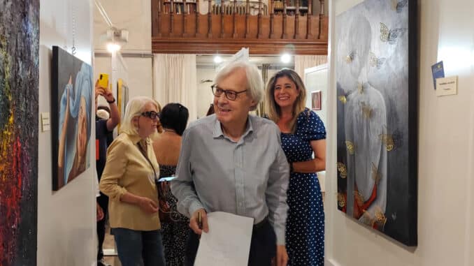 Inaugurazione mostra ad Alassio I percorsi dell'arte alla presenza di Vittorio Sgarbi