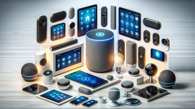 vari dispositivi con integrazione Alexa