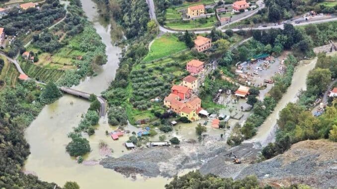 Albisola Superiore frana e allagamenti