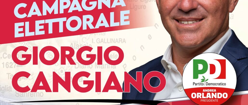 Cangiano ad Albenga chiusura campagna elettorale