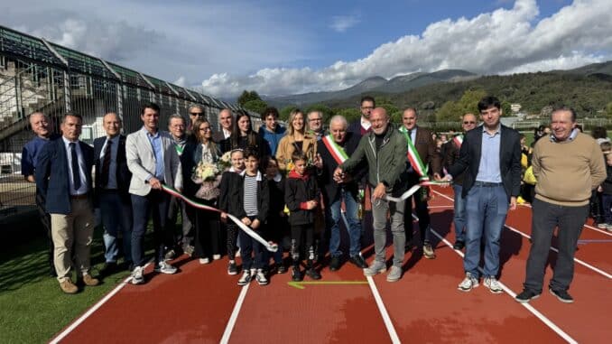 inaugurazione pista atletica a Villanova d-Albenga